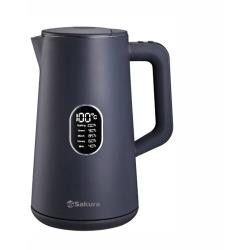 Чайник электрический Sakura SA-2171BK Premium двухслойный корпус, черный 1.5л