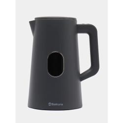 Чайник электрический Sakura SA-2171BK Premium двухслойный корпус, черный 1.5л