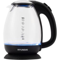 Чайник Hyundai HYK-G3804, 1.7 л, 2200 Вт, черный