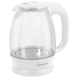 Чайник электрический HOMESTAR HS-1012 1,7л, стекло, зеленый