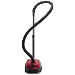 Пылесос с мешком для пыли Midea VCB370B14, 1400 Вт, 3 насадки, HEPA фильтр, красный