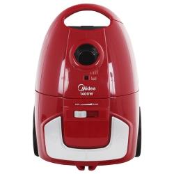 Пылесос с мешком для пыли Midea VCB370B14, 1400 Вт, 3 насадки, HEPA фильтр, красный