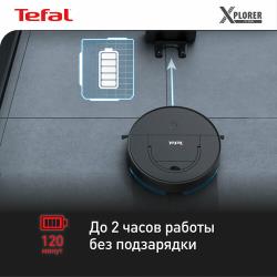Робот-пылесос Tefal X-Plorer Serie 130AI Animal &amp; Allergy RG9075WH работает с Алисой, с сухой и влажной уборкой, черный