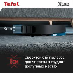 Робот-пылесос Tefal X-Plorer Serie 130AI Animal &amp; Allergy RG9075WH работает с Алисой, с сухой и влажной уборкой, черный