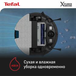 Робот-пылесос Tefal X-Plorer Serie 130AI Animal &amp; Allergy RG9075WH работает с Алисой, с сухой и влажной уборкой, черный