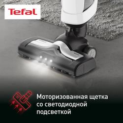 Вертикальный беспроводной пылесос 2в1 Tefal Dual Force TY6737WH с подсветкой, белый