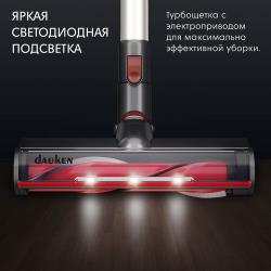 Вертикальный пылесос Dauken BS220 STORM PRO беспроводной с насадками для дома с подсветкой
