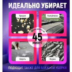 Автомобильный пылесос ручной беспроводной черный  / Высокомощный автопылесос портативный