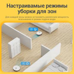 Робот пылесос NEATSVOR X600 Pro сухая и влажная уборка, Всасывание 6000 Па, аккумулятор 5200мАч, RU