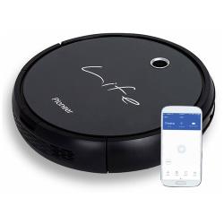Робот-пылесос Pioneer VC705R, black 2 в 1, сухая и влажная уборка, 5 режимов, гироскоп, голосовой помощник, смартфон-управление Smart life