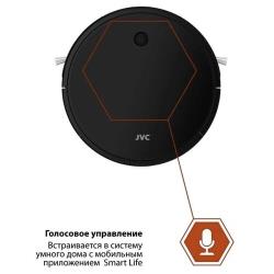Робот - пылесос JVC 2 в 1 сухая и влажная уборка, 4 режима, турбо щетка, HEPA фильтр, голосовой помощник, смартфон-управление Smart life, Wi-Fi