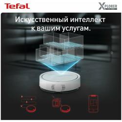 Робот-пылесос 2в1 Tefal X-plorer Serie 120 Animal &amp; Allergy RG7867WH работает с Алисой, с сухой и влажной уборкой до 2ч, белый