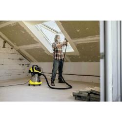 Хозяйственный пылесос KARCHER WD 6 P S V-30 / 6 / 22 / T, 1300 Вт, желтый / черный