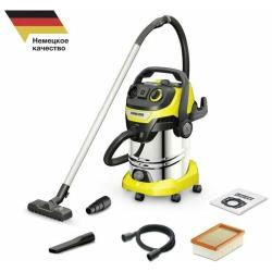 Хозяйственный пылесос KARCHER WD 6 P S V-30 / 6 / 22 / T, 1300 Вт, желтый / черный
