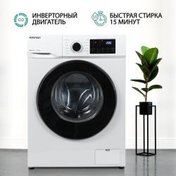 Стиральная машина NORDFROST i-WSQ4 8140 W, 8 кг загрузка, 1400 об / мин, инверторный мотор,12 программ, цвет белый