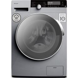 Стиральная машина с инвертором и паром Weissgauff WM 5649 DC Inverter Steam Silver,3 года гарантии, Установка в колонну, 9 кг загрузка, 1400 оборотов, 14 программ, быстрая стирка 15 мин, режим для детских вещей, сенсорное управление, защита от протечек