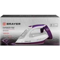 Утюг BRAYER BR4009 2400Вт, керамич, пар 140 г / мин, антикапля, 280 мл, вертикальное отпаривание