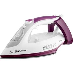 Утюг BRAYER BR4009 2400Вт, керамич, пар 140 г / мин, антикапля, 280 мл, вертикальное отпаривание