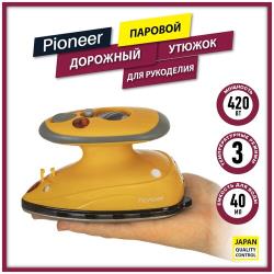 Дорожный утюг Pioneer SI1000 паровой, с антипригарной подошвой, 420 Вт