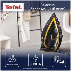 Утюг Tefal Turbo Pro Anti-Calc FV5696E1, черный / золотой