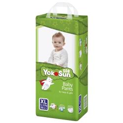 Одноразовые детские подгузники-трусики YokoSun Eco размер XL (12-20 кг), 10 шт.