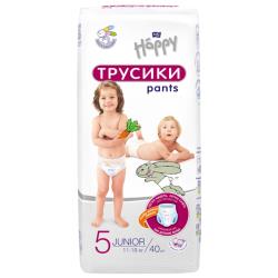 Bella Baby Happy трусики Junior, 5 11-18 кг, 40 шт., белый