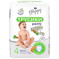 Подгузники - Трусики для детей Bella Baby Happy pants Maxi, размер 4 (8-14 кг), 12 шт.