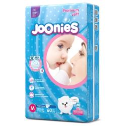 Подгузники детские JOONIES Premium Soft M 6–11кг, 58шт