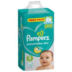 Pampers подгузники Active Baby-Dry 3, 6-10 кг