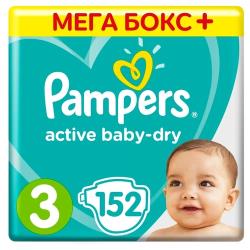 Pampers подгузники Active Baby-Dry 3, 6-10 кг