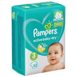 Pampers подгузники Active Baby-Dry 3, 6-10 кг