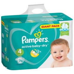 Pampers подгузники Active Baby-Dry 4 (9-14 кг)