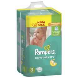 Pampers подгузники Active Baby-Dry 3 (5-9 кг)