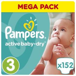 Pampers подгузники Active Baby-Dry 3 (5-9 кг)