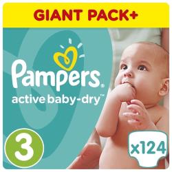 Pampers подгузники Active Baby-Dry 3 (5-9 кг)