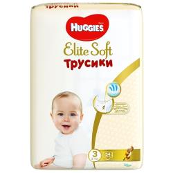 Подгузники трусики Huggies Elite Soft 6-11кг, 3 размер, 72шт