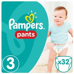 Подгузники трусики Pampers 3 размер, 6-11 кг, 19 шт, с мягким пояском