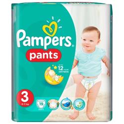 Подгузники трусики Pampers 3 размер, 6-11 кг, 19 шт, с мягким пояском