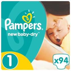 Pampers подгузники New Baby Dry 1 (2-5 кг)