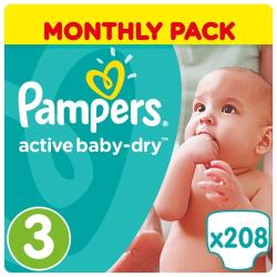 Pampers подгузники Active Baby-Dry 3 (5-9 кг)