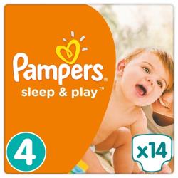 Pampers подгузники Sleep&amp;Play 4 (8-14 кг)