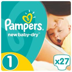 Pampers подгузники New Baby Dry 1 (2-5 кг)