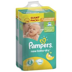 Pampers подгузники New Baby-Dry 2 (3-6 кг)