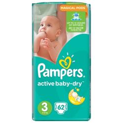 Pampers подгузники Active Baby-Dry 3 (5-9 кг)