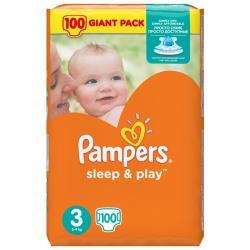 Pampers подгузники Sleep&amp;Play 3 (5-9 кг)