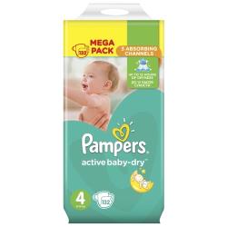 Pampers подгузники Active Baby-Dry 4 (8-14 кг)