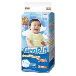 Genki подгузники Premium Soft L (9-14 кг)