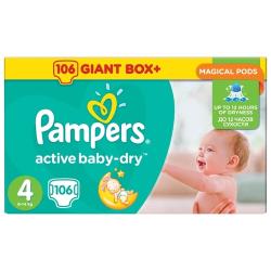 Pampers подгузники Active Baby-Dry 4 (8-14 кг)