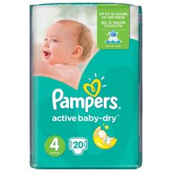 Pampers подгузники Active Baby-Dry 4 (8-14 кг)