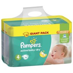 Pampers подгузники Active Baby-Dry 4 (8-14 кг)